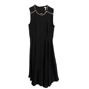 2/$30 H&M - Black Gold Embellished Sleeveless Midi Dress - 6